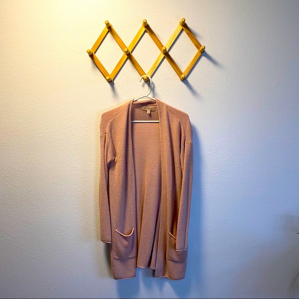 Soft pink philosophy cardigan